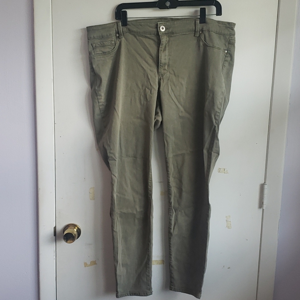 Jessica Simpson green stretch denim jeans